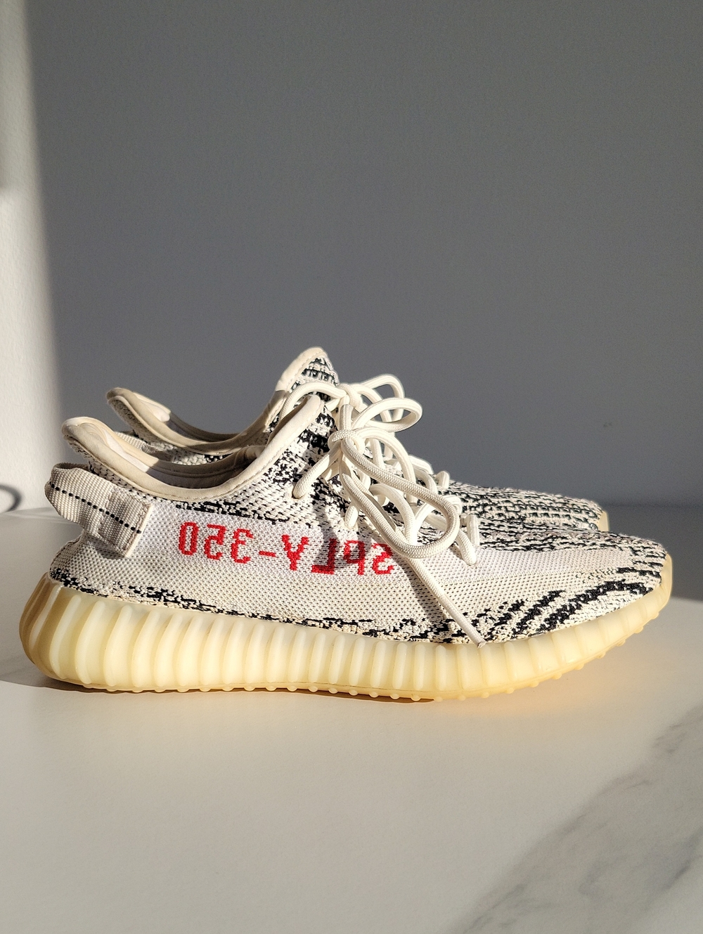 Adidas Yeezy 350 V2 Zebra Boost White Sneakers